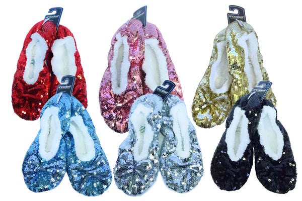 Sequin slippers